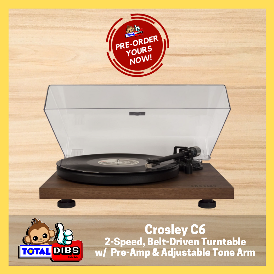 Crosley C6 Vinyl Turntable (Walnut Color)