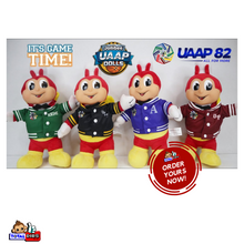 Load image into Gallery viewer, Jollibee Limited Edition UAAP Season 82 Plush Dolls