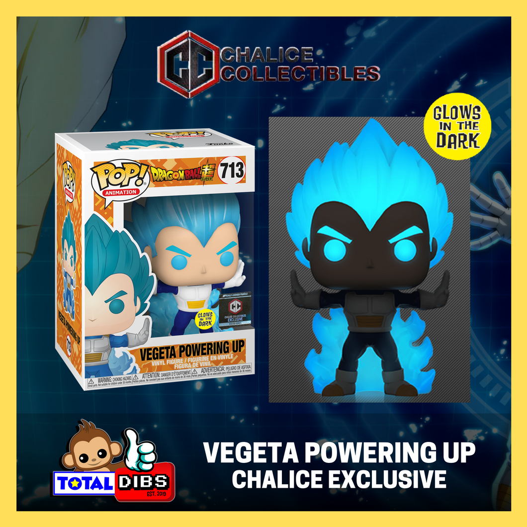 (PRE-ORDER) Chalice Collectibles Exclusive - Pop! Animation Dragonball Super - Vegeta Powering Up GITD