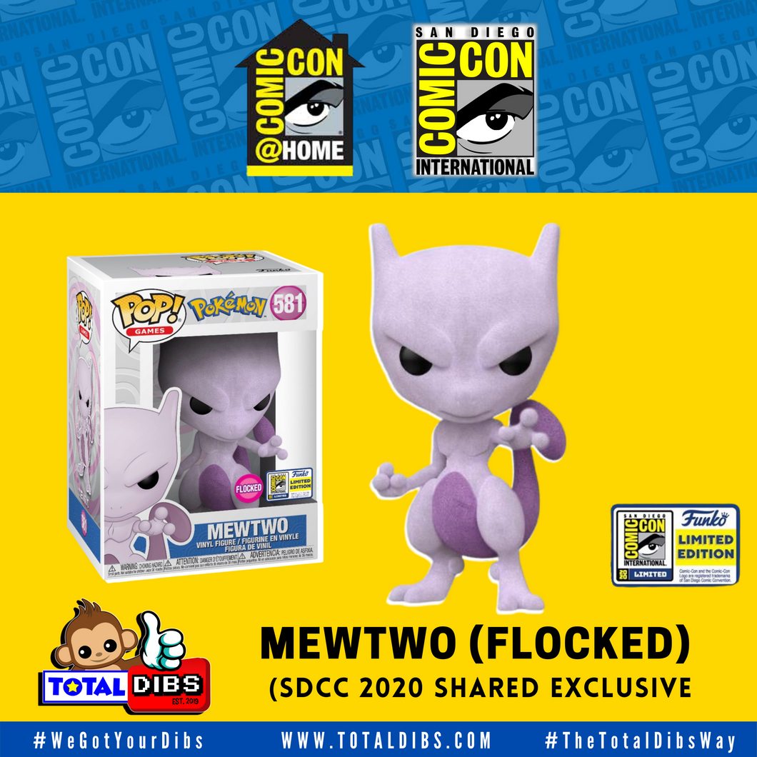 (PRE-ORDER) SDCC 2020 Shared Exclusive - Pokemon: Mewtwo (Flocked)