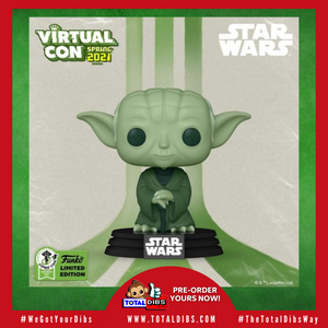 (PRE-ORDER) ECCC 2021 Shared Exclusive - Pop! Star Wars: Artist Series - Yoda (Military Green)