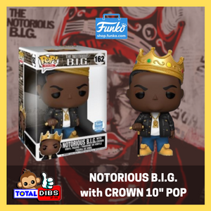 Funko Shop Exclusive - Pop! Rocks - Notorious B.I.G with Crown 10"