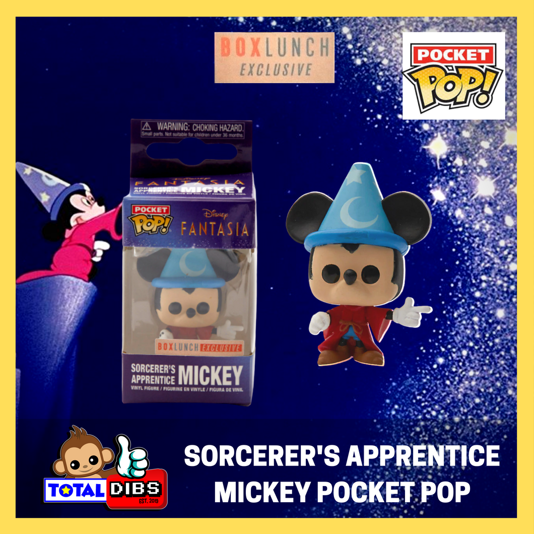 BoxLunch Exclusive - Pocket Pop! - Disney Fantasia: Sorcerer's Apprentice Mickey