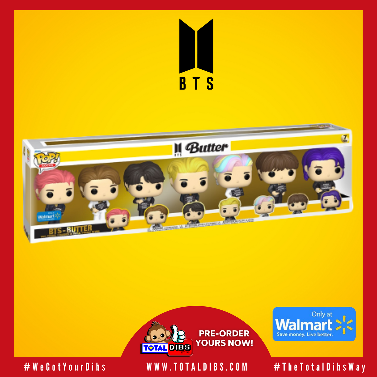 funko pop bts butter 7pack walmart限定 Funko Pop Rocks ファンコ