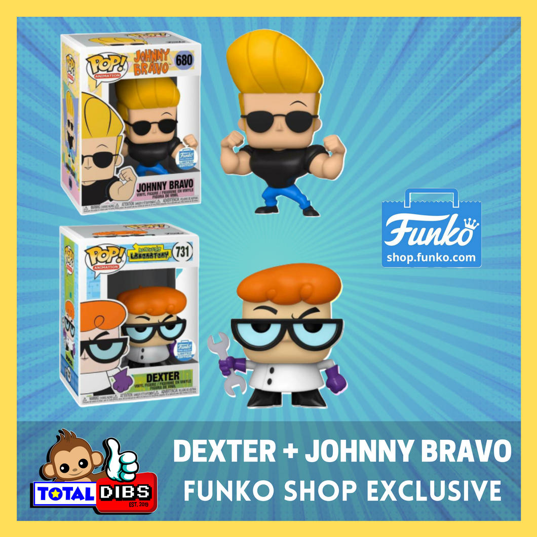 (PRE-ORDER) Funko Shop Exclusive - Pop! Animation - Johnny Bravo and Dexter Combo Set