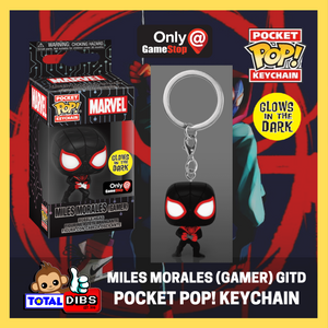 GameStop Exclusive - Pocket Pop! Keychain - Marvel: Miles Morales (Gamer) GITD