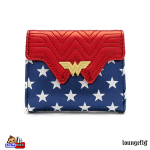 Loungefly - DC Comics Wonder Woman Red White and Blue - Flap Wallet