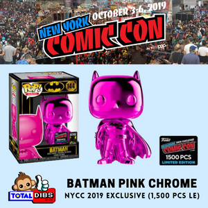 NYCC 2019 Exclusive - Pop! Heroes: Batman Pink Chrome 1,500 Piece Limited Edition