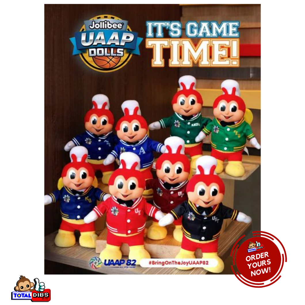 Jollibee Limited Edition UAAP Season 82 Plush Dolls