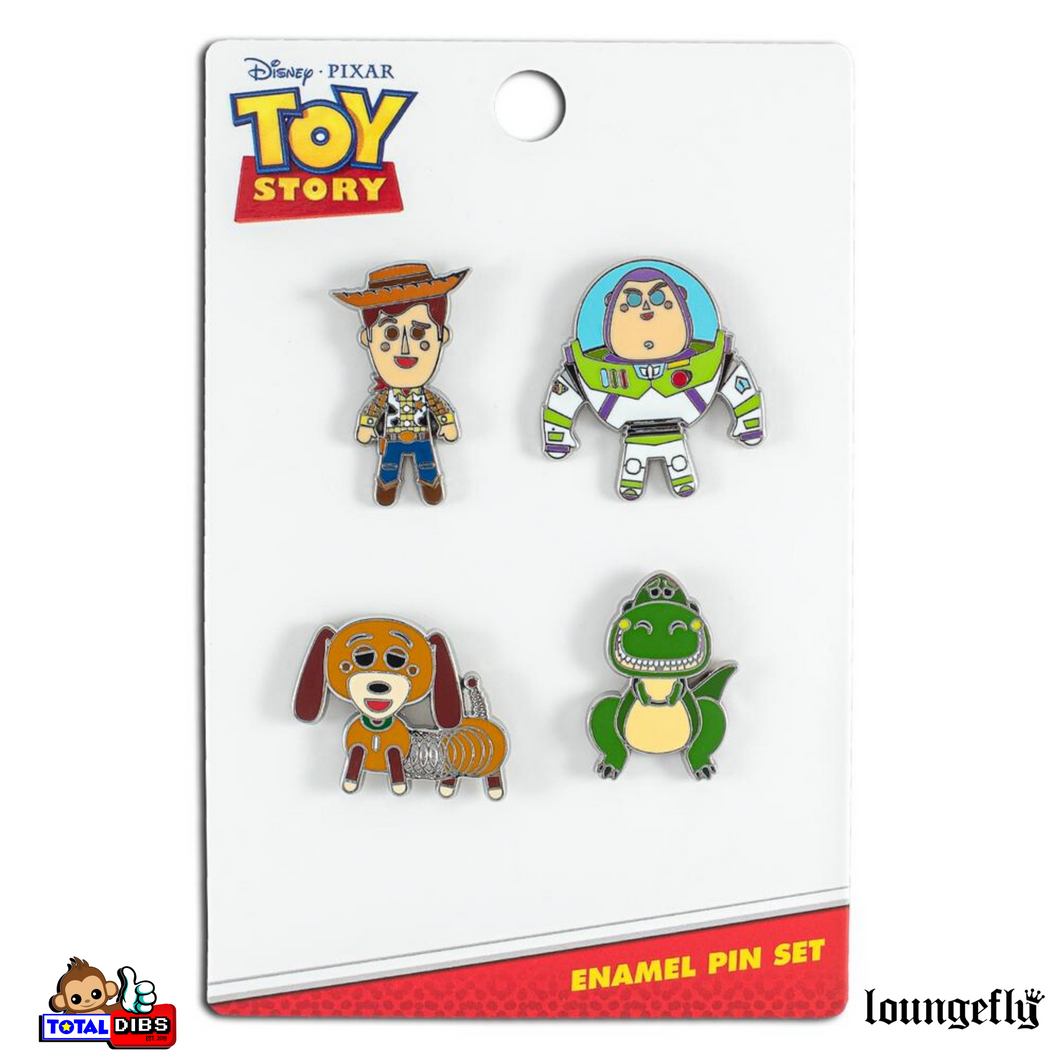 Loungefly - Disney Toy Story - 4 Piece Enamel Pin Set