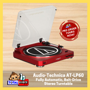 Audio-Technica AT-LP60 Vinyl Turntable (Red)
