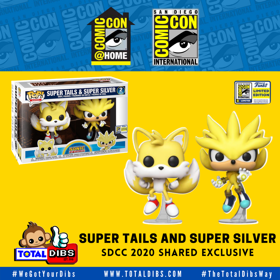 (PRE-ORDER) SDCC 2020 Shared Exclusive - Sonic The Hedgehog: Super Tails & Super Silver 2 PACK