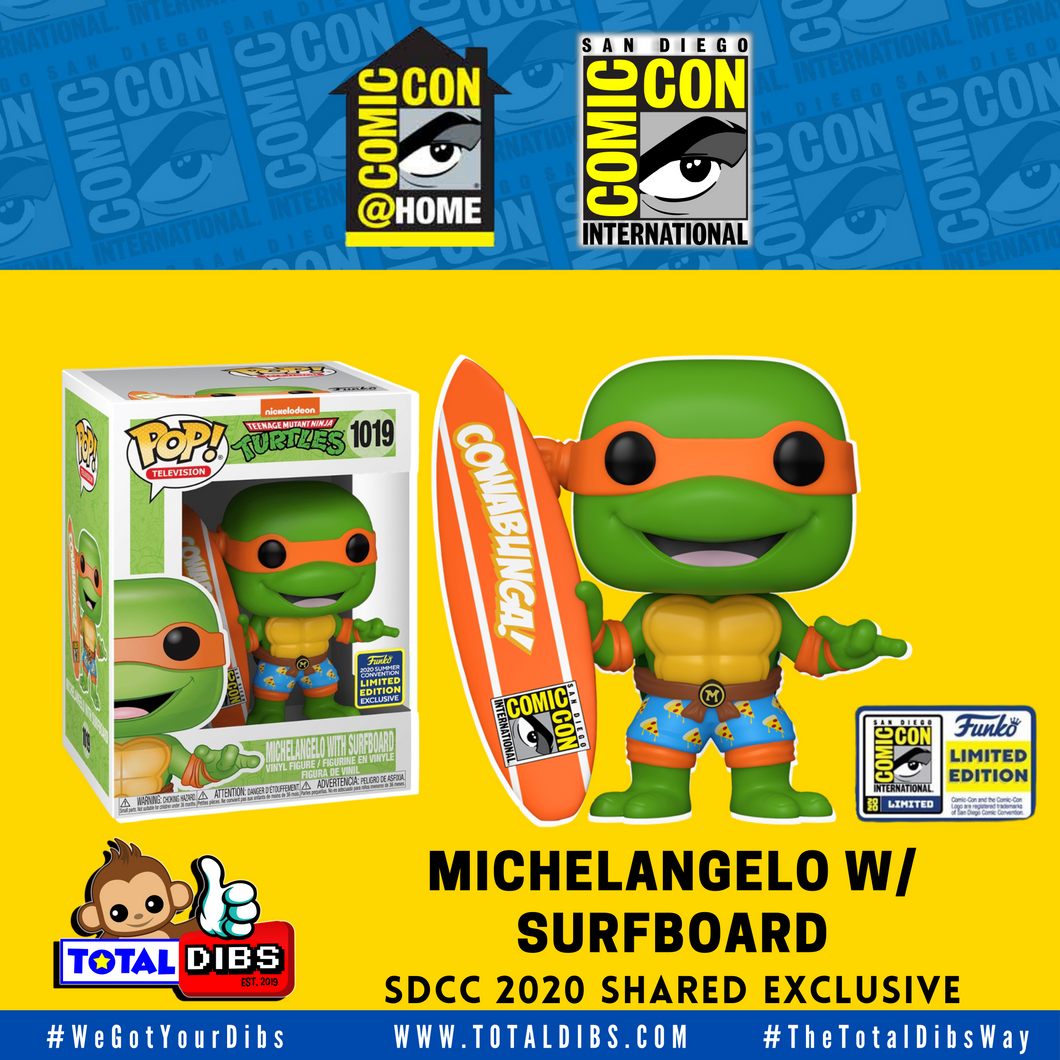 (PRE-ORDER) SDCC 2020 Shared Exclusive - TMNT: Michelangelo with Surfboard