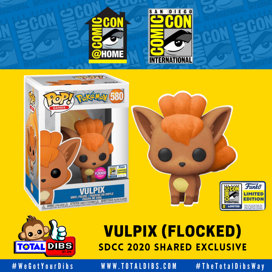(PRE-ORDER) SDCC 2020 Shared Exclusive - Pokemon: Vulpix (Flocked)