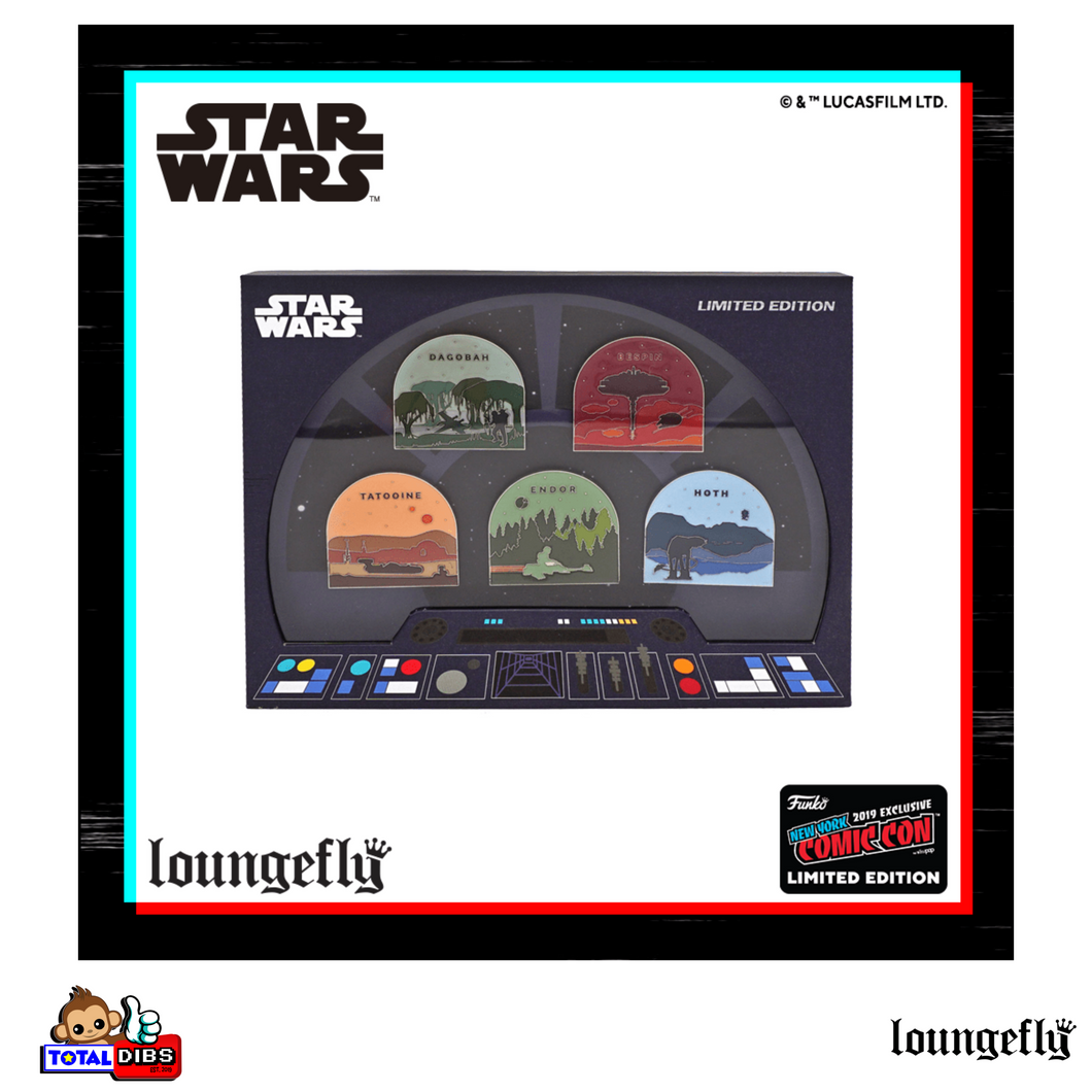 Loungefly - Star Wars Enamel Pin Set (NYCC 2019 Limited Edition 1,000 pc. Release)