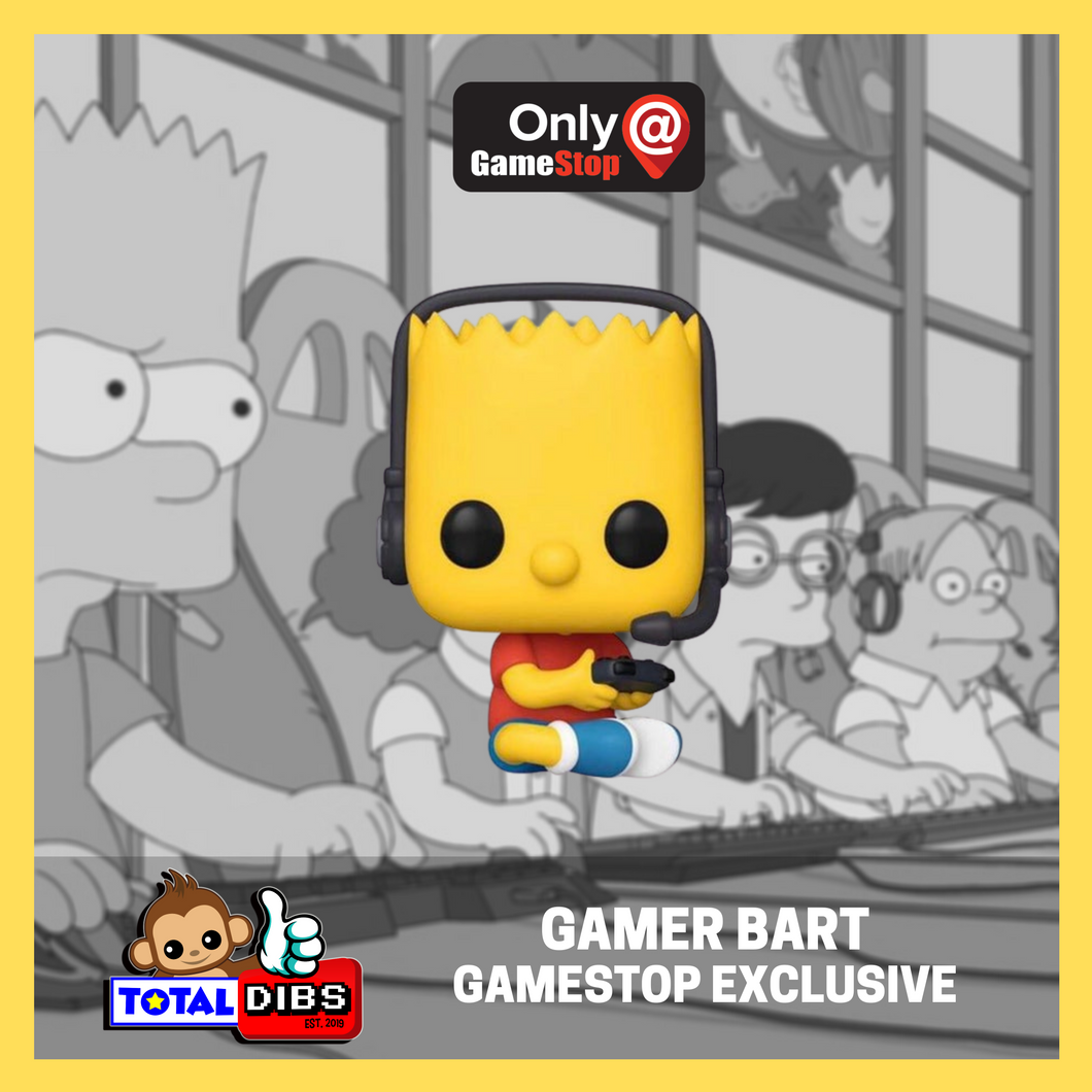 GameStop Exclusive - Pop! Animation Simpsons - Gamer Bart