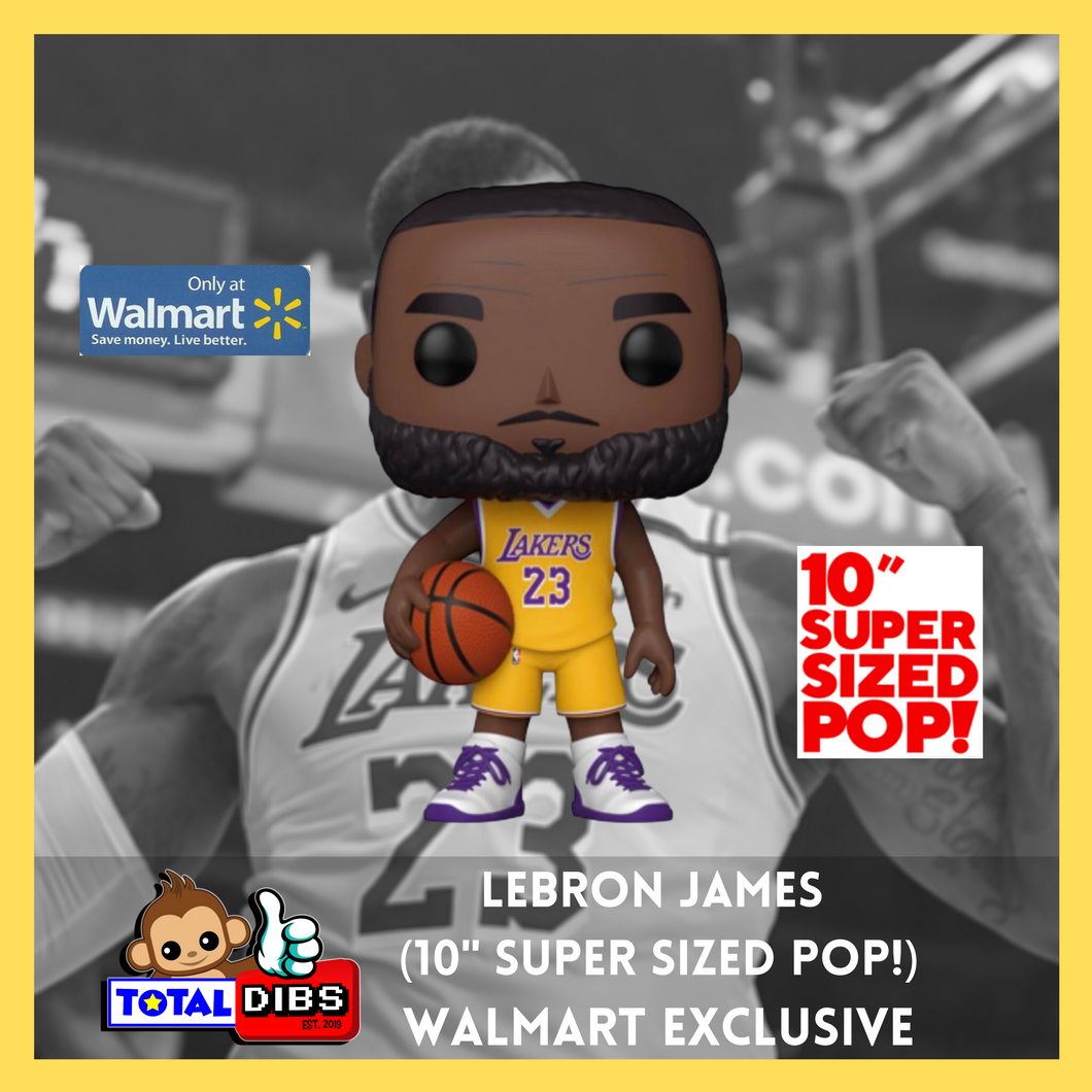 (PREORDER) Walmart Exclusive - Pop! Basketball - Lebron James (10-inch Super Sized Pop)