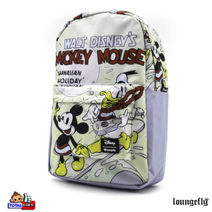 Loungefly - Disney Mickey Mouse/Donald Duck Hawaiian Surf - Nylon Backpack