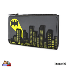 Load image into Gallery viewer, Loungefly - DC Comics Batman 80th Anniversary City Signal - Flap Wallet
