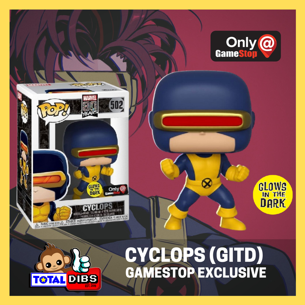 GameStop Exclusive - Pop! Marvel X-Men - Cyclops GITD Pop!