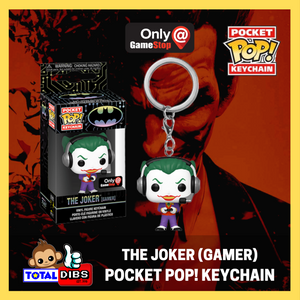 GameStop Exclusive - Pocket Pop! Keychain - DC Superheroes Batman 80 Years: The Joker (Gamer)