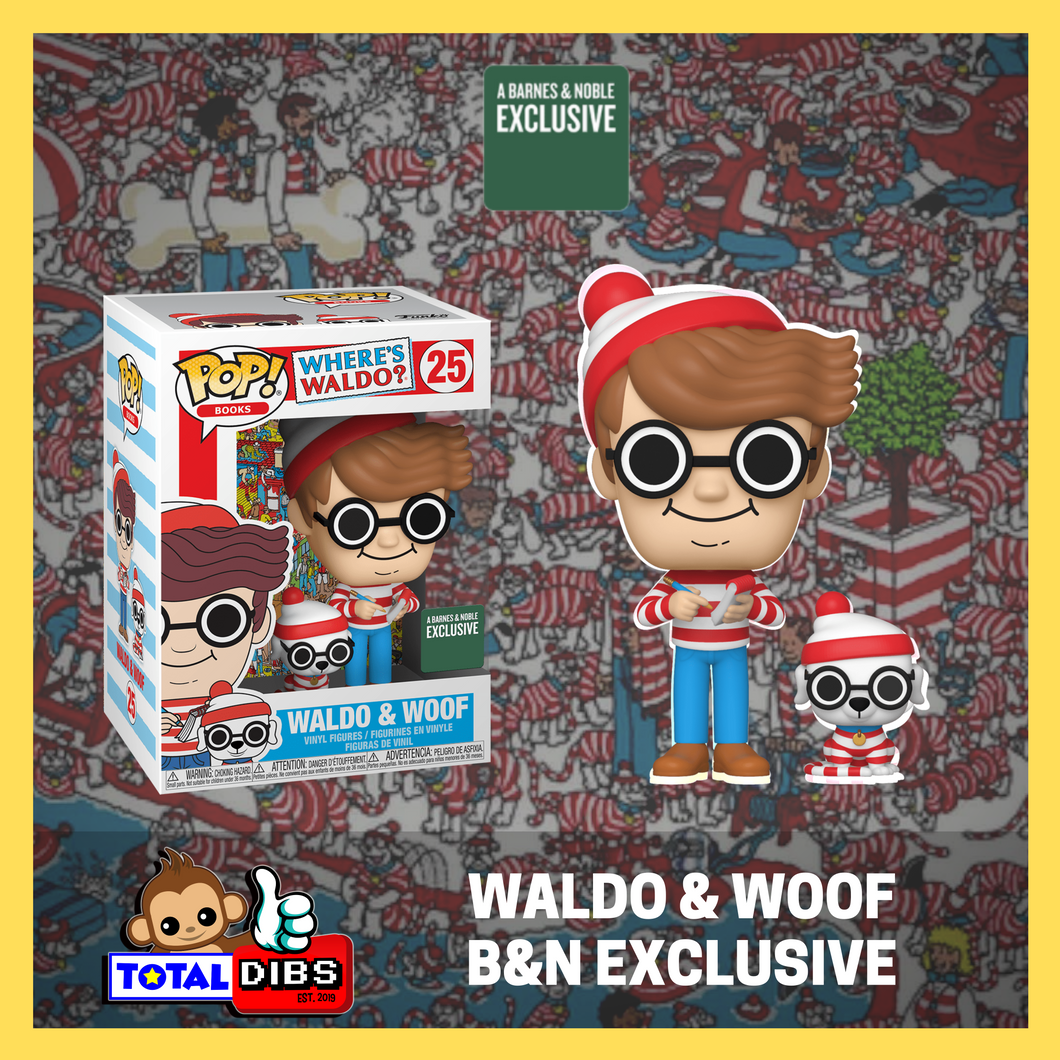 (PRE-ORDER Batch 2) Barnes & Noble Exclusive - Pop! Books Where's Waldo - Waldo & Woof