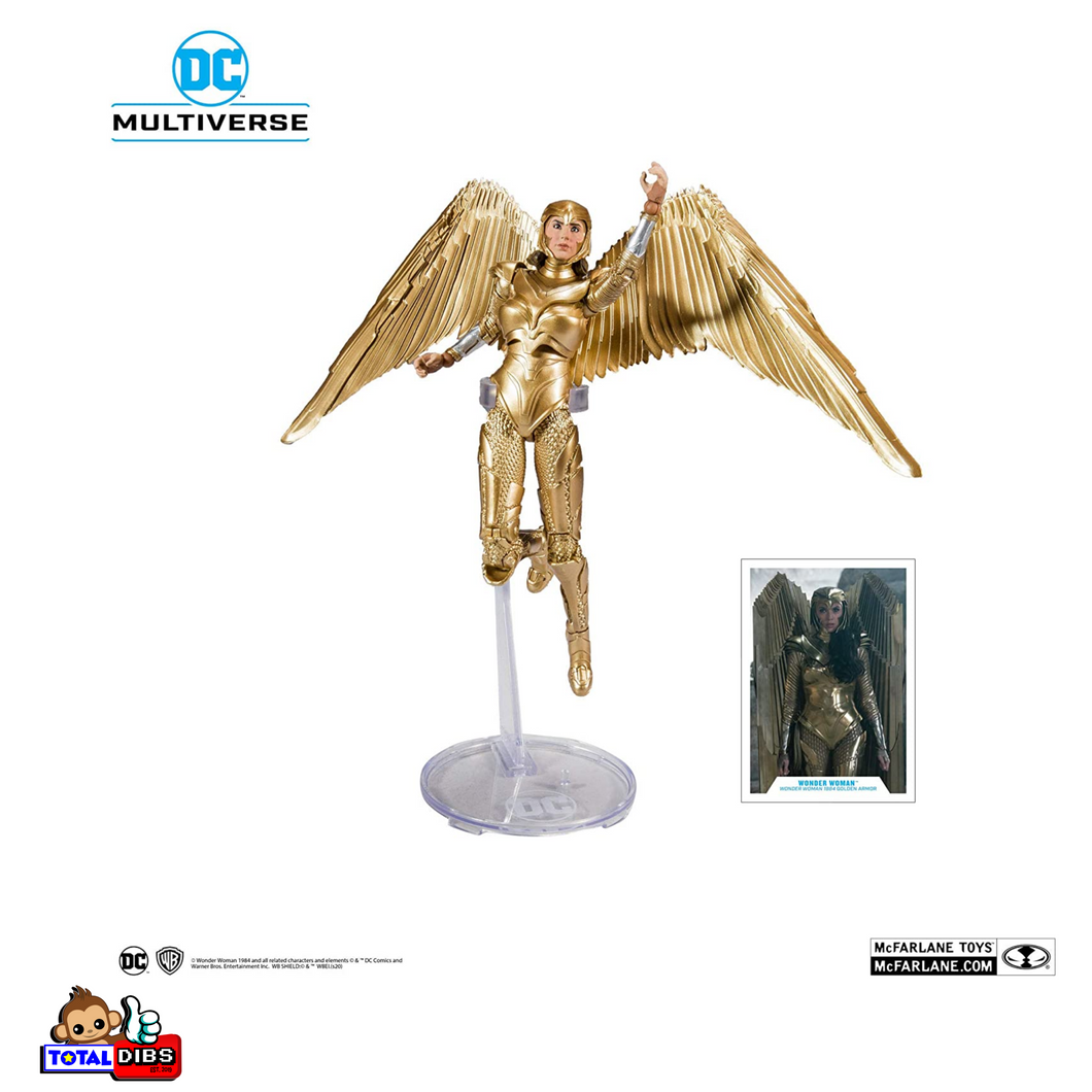 (PRE-ORDER) McFarlane Toys - DC Multiverse: Wonder Woman 84 Gold Armor Action Figure (7