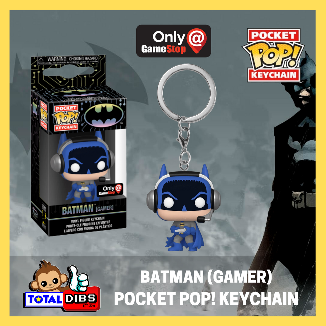 GameStop Exclusive - Pocket Pop! Keychain - DC Superheroes Batman 80 Years: Batman (Gamer)