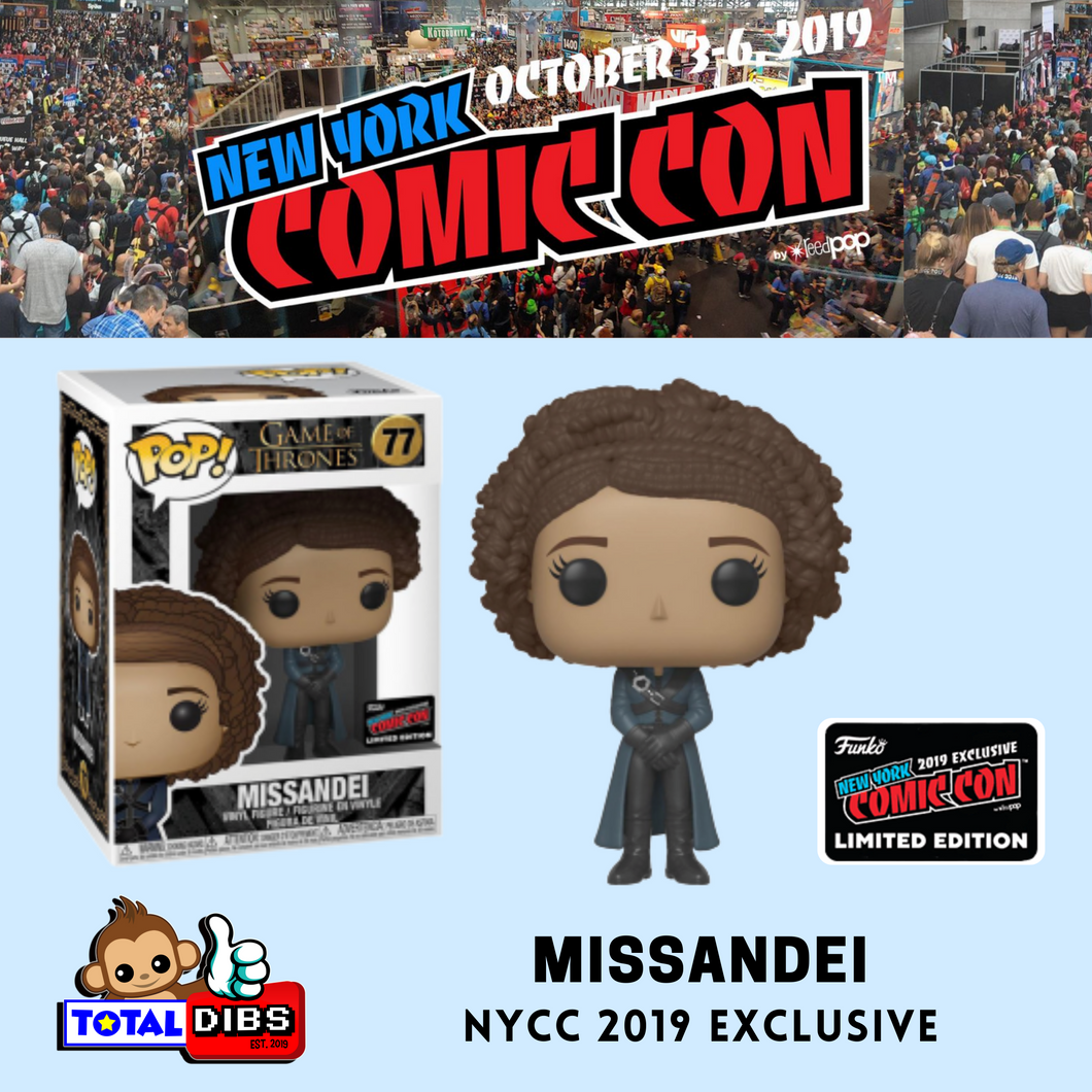 NYCC 2019 Exclusive - Pop! Game of Thrones: Missandei