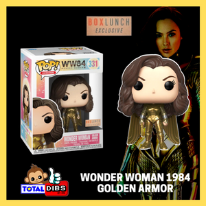 BoxLunch Exclusive - Pop! Heroes - Wonder Woman 1984 Golden Armor