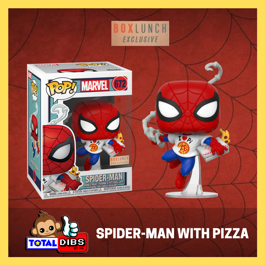 BoxLunch Exclusive - Pop! Marvel - Spider-Man with Pizza