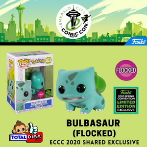 (PRE-ORDER Batch 2) ECCC 2020 Shared Exclusive - Pokemon: Bulbasaur (Flocked)