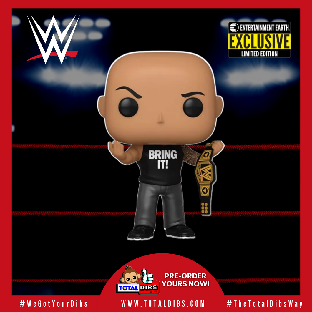 (PRE-ORDER) Entertainment Earth Exclusive - Pop! WWE - The Rock with Championship Belt