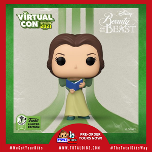 (PRE-ORDER) ECCC 2021 Shared Exclusive - Pop! Disney Beauty & The Beast 30th Anniversary - Belle in Green Dress with Book