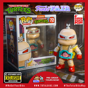 (PRE-ORDER) Entertainment Earth Exclusive - Pop! Retro Toys TMNT: Krang 6" Super Sized Pop