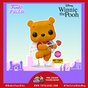 (PRE-ORDER) Hot Topic Exclusive - Pop! Disney: Winnie The Pooh Valentine's Cupid (Flocked)