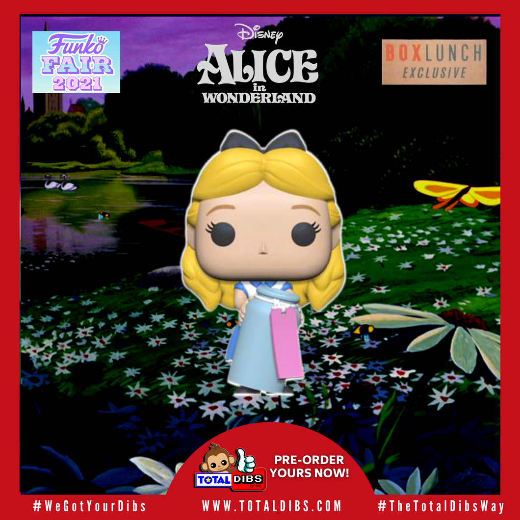 (PRE-ORDER) BoxLunch Exclusive - Pop! Disney Alice in Wonderland 70th - Alice with Drink Me Bottle