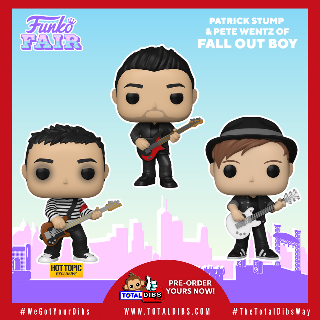 (PRE-ORDER) Pop! Rocks: Fall Out Boy - Patrick Stump and Pete Wentz (Set of 2 or with HT Exclusive)