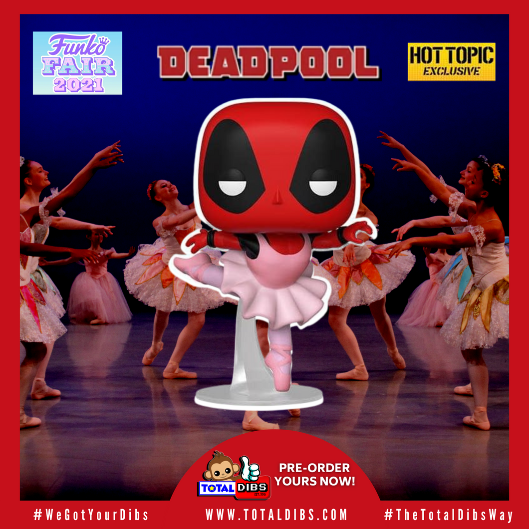 (PRE-ORDER) Hot Topic Exclusive - Pop! Marvel Deadpool 30th Anniversary: Ballerina Deadpool
