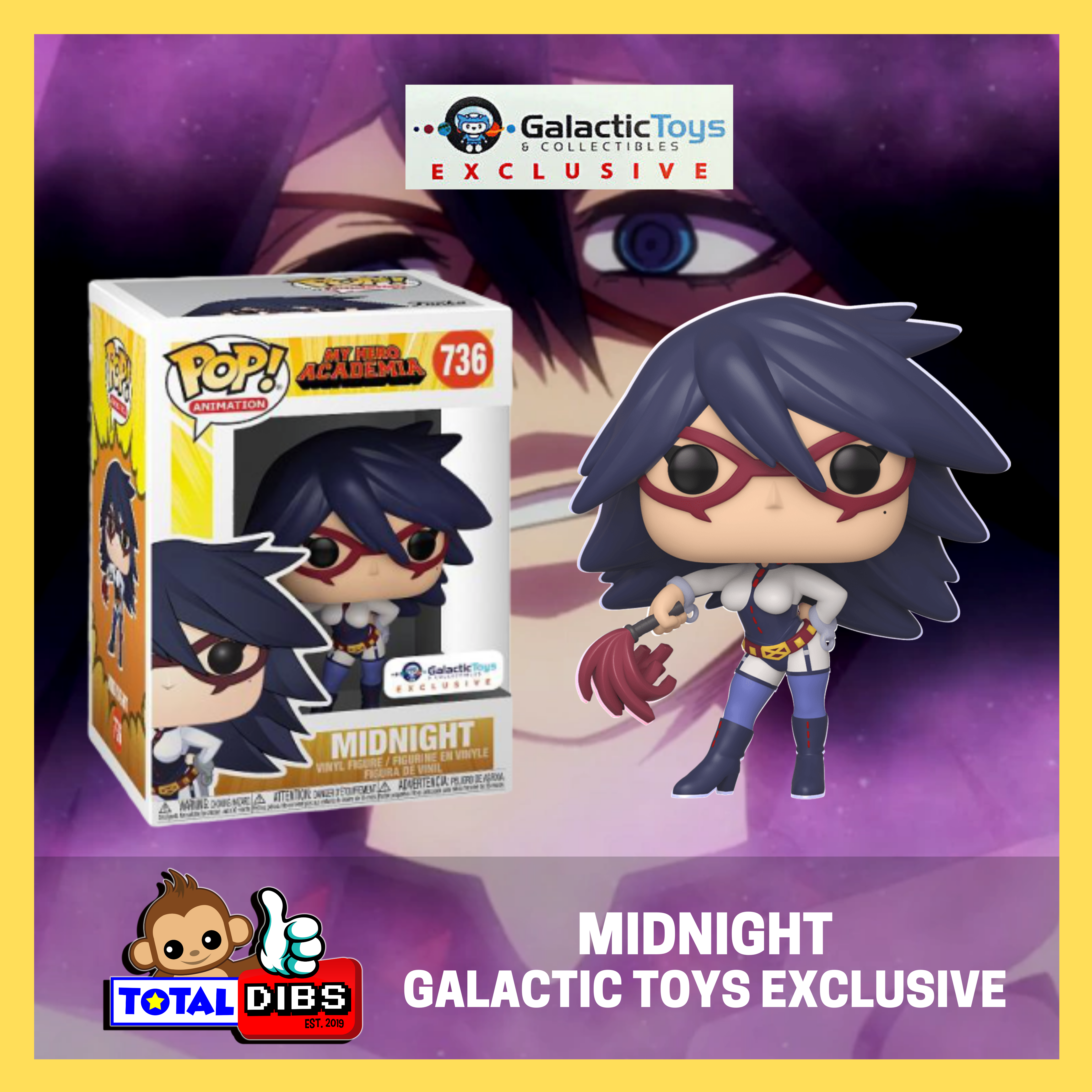 (PRE-ORDER) Galactic Toys Exclusive - Pop! Animation My Hero Academia -  Midnight