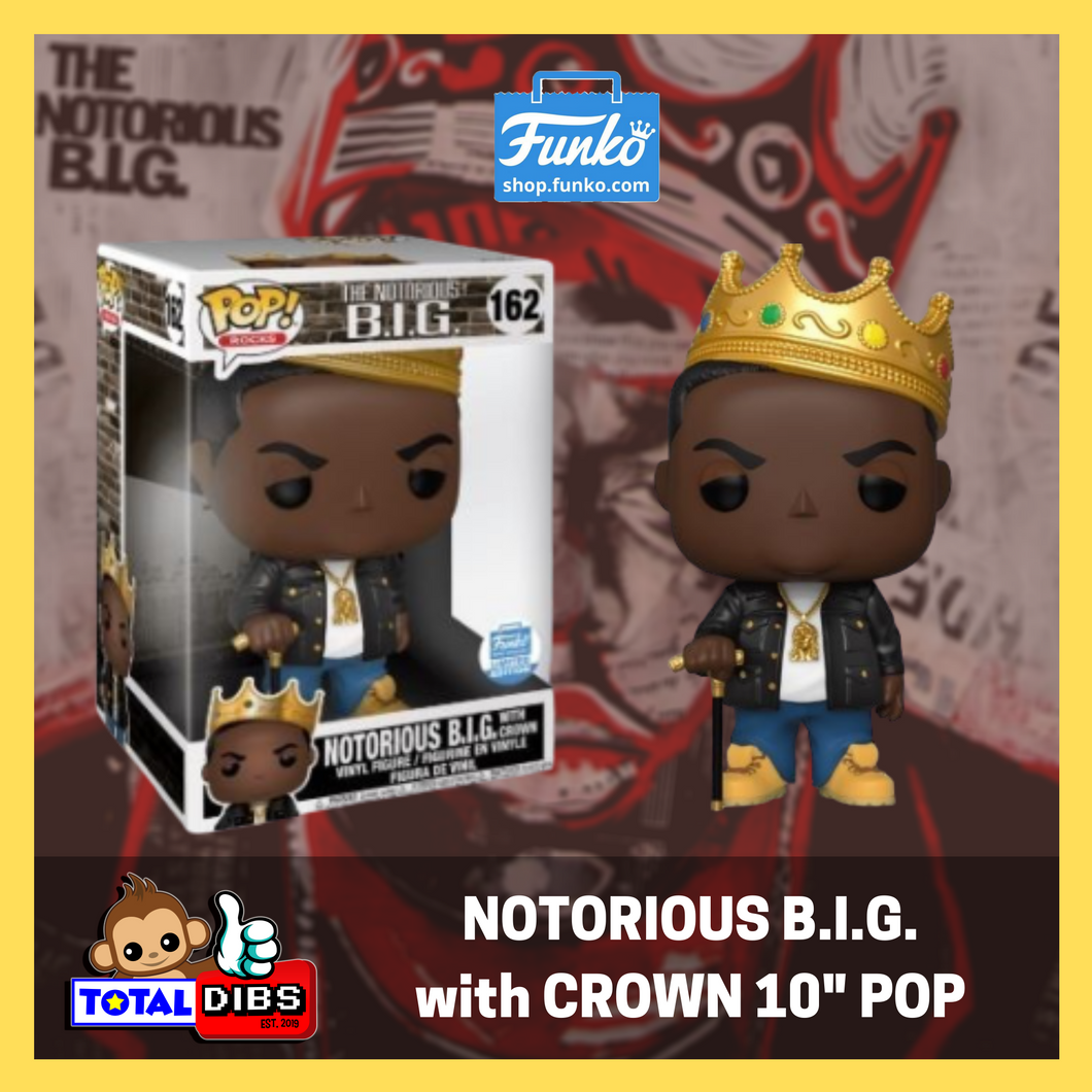 Funko Shop Exclusive - Pop! Rocks - Notorious B.I.G with Crown 10