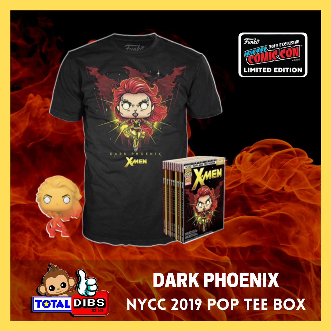 NYCC 2019 Exclusive - Pop! Marvel X-Men: Dark Phoenix Pop Tee Box
