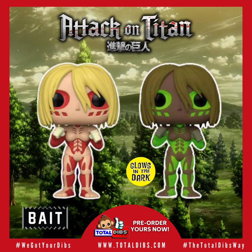 (PRE-ORDER) Pop! Animation: Attack on Titan - Female Titan GITD Deluxe (BAIT Exclusive)