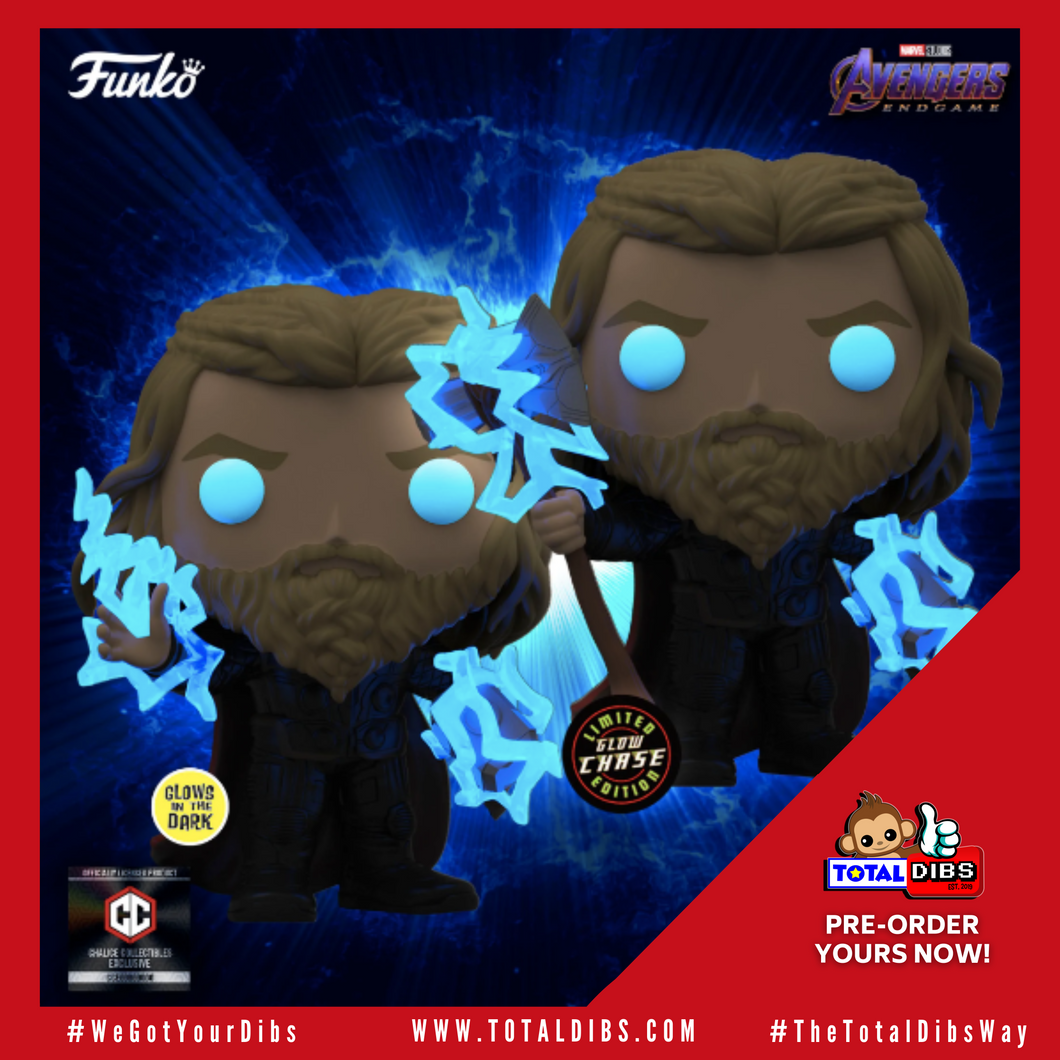 (PRE-ORDER) Pop! Marvel: Avengers Endgame - Thor with Thunder CHASE BUNDLE (Chalice Collectibles Exclusive)