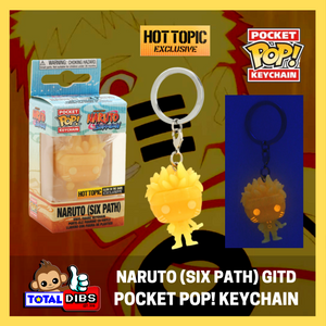 Hot Topic Exclusive - Pocket Pop! Keychain - Animation: Naruto Six Path (GITD)