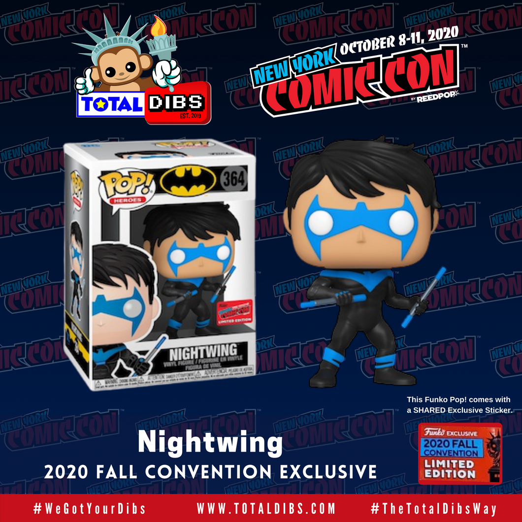 (PRE-ORDER) NYCC 2020 Shared Exclusive - Pop! Heroes: Nightwing