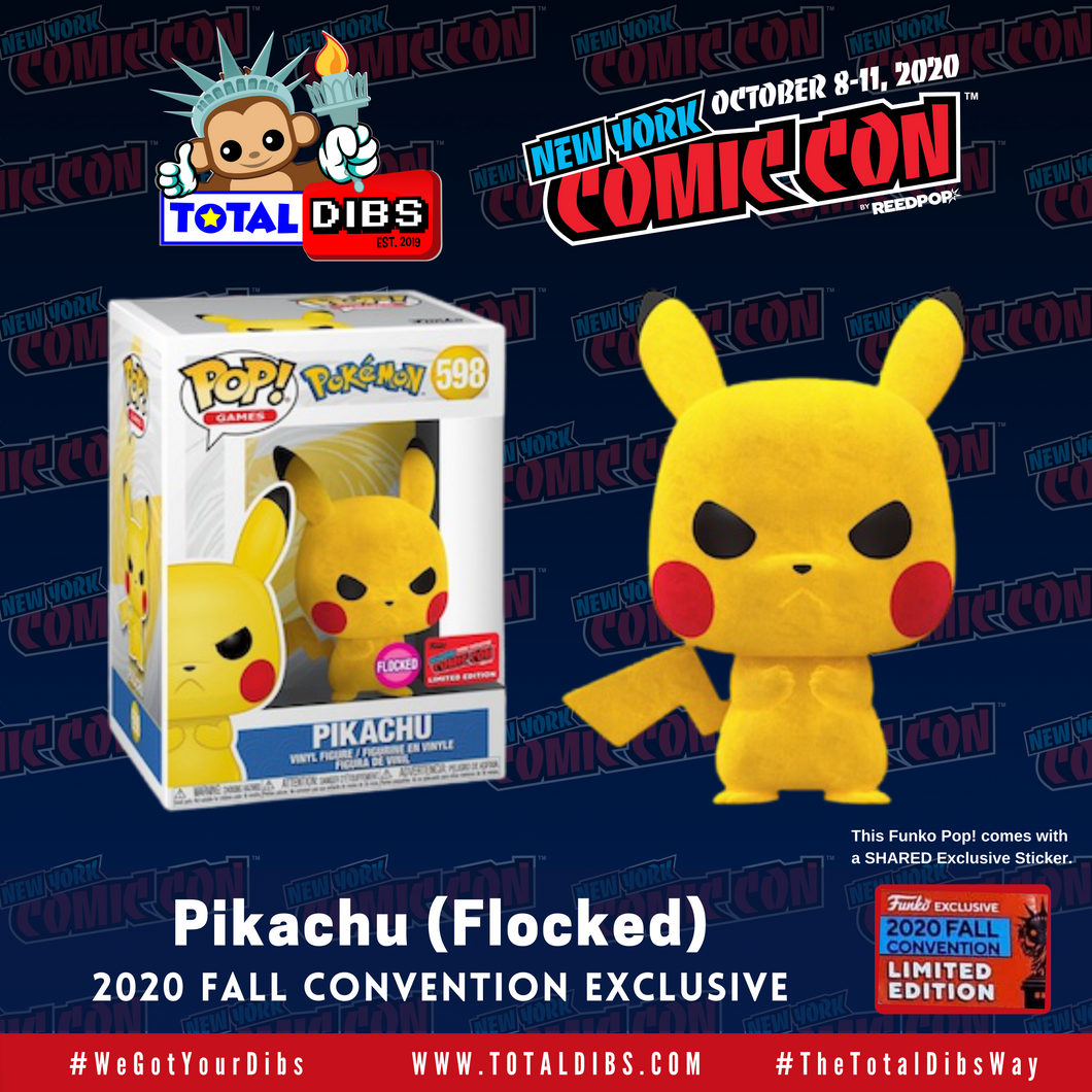 (PRE-ORDER) NYCC 2020 Shared Exclusive - Pokemon: Pikachu (Flocked)