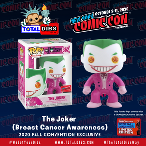 (PRE-ORDER) NYCC 2020 Shared Exclusive - Pop! Heroes: The Joker (Breast Cancer Awareness)