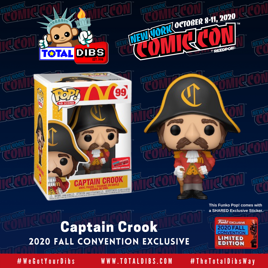 (PRE-ORDER) NYCC 2020 Shared Exclusive - Pop! Ad Icons McDonalds: Captain Crook