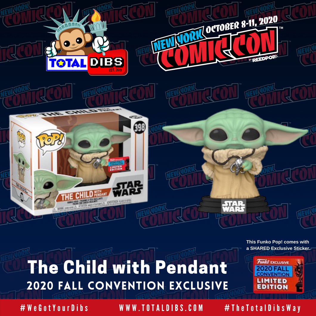 (PRE-ORDER) NYCC 2020 Shared Exclusive - Star Wars The Mandalorian: The Child with Pendant